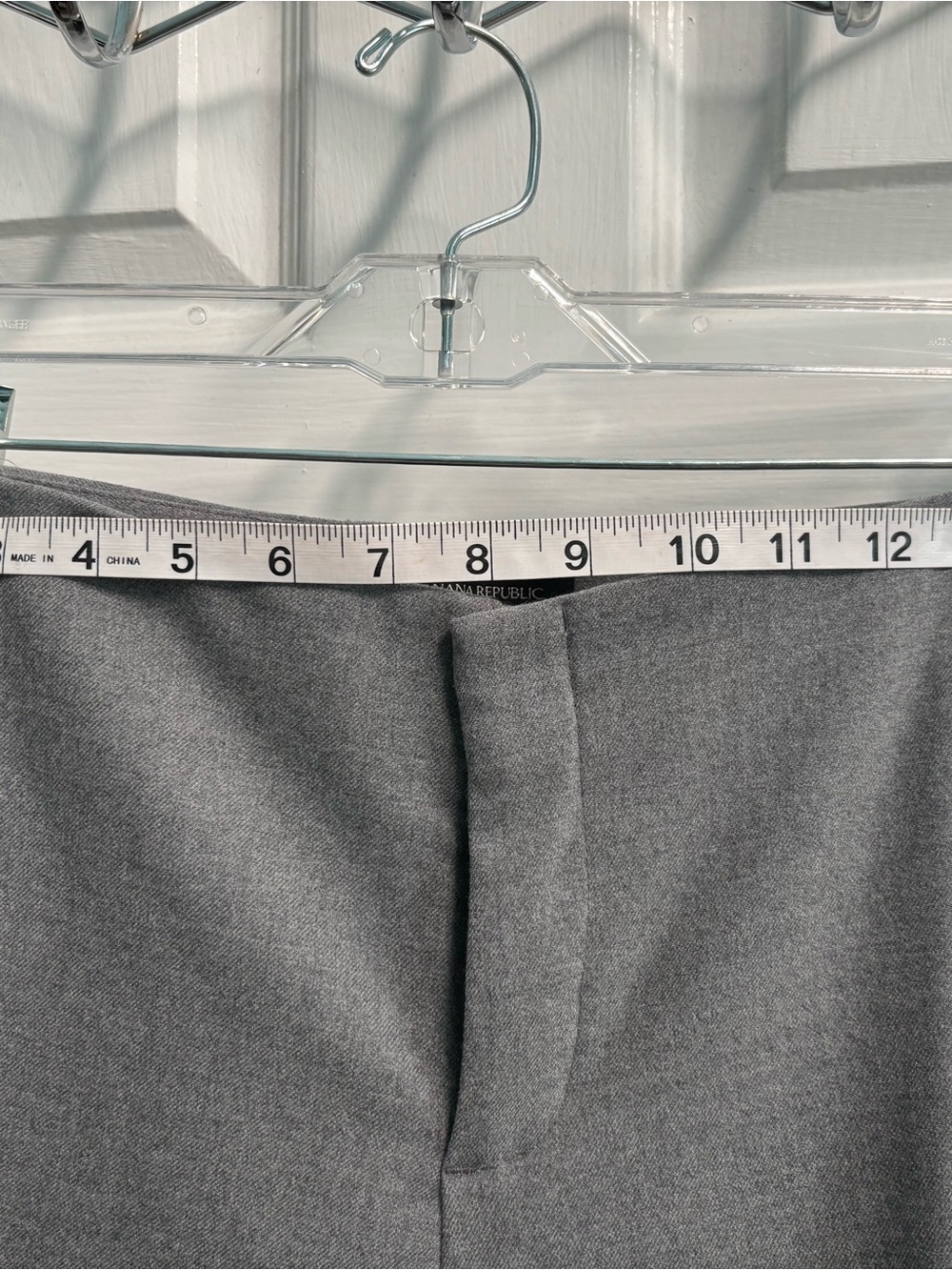 Banana Republic Gray Ruffle-Hem Women’s Dress Pants - Picture 5 of 7